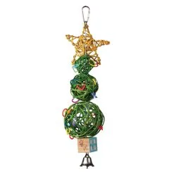 SuperBird Creations SuperBird Vine Ball Xmas Tree Bird Toy For Caiques Conures & Quakers