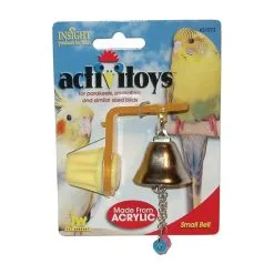 JW Pet Insight Activitoys Hanger W/ Small Bell Bird Toy For Small Birds