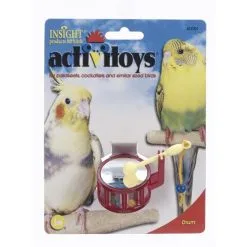JW Pet Insight Activitoys Drum Bird Toy For Small Birds