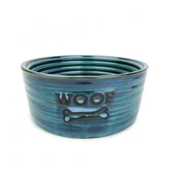 Barkley+Bella Bowl Ceramic Woof Blue Small 450ml